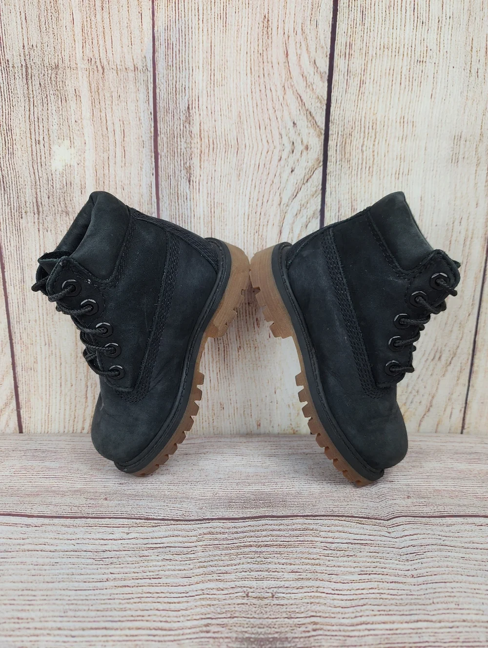 Timberland Waterproof Boots Toddlers Size 6 Premium Nubuck Boys Kids Lace Up